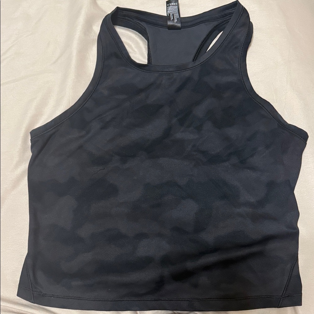 90 Degree By Reflex Black Racerback Crop Tank